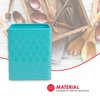 Home Basics Tin Utensil Holder, Turquoise CS47381